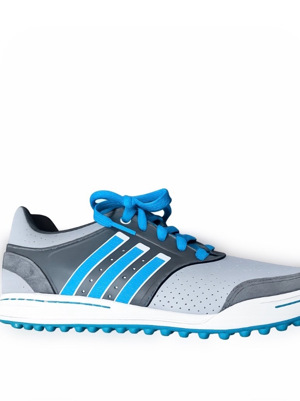 Adidas Mens Spikeless Golf Golfing Athletic  Sneakers men's SZ 6 gray/blue